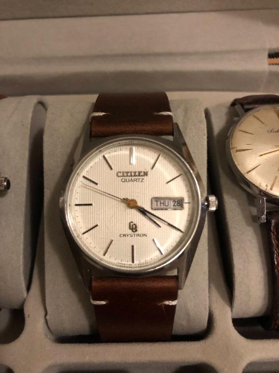Citizen Crystron Quartz Vintage watch, Antiques, Vintage Watches