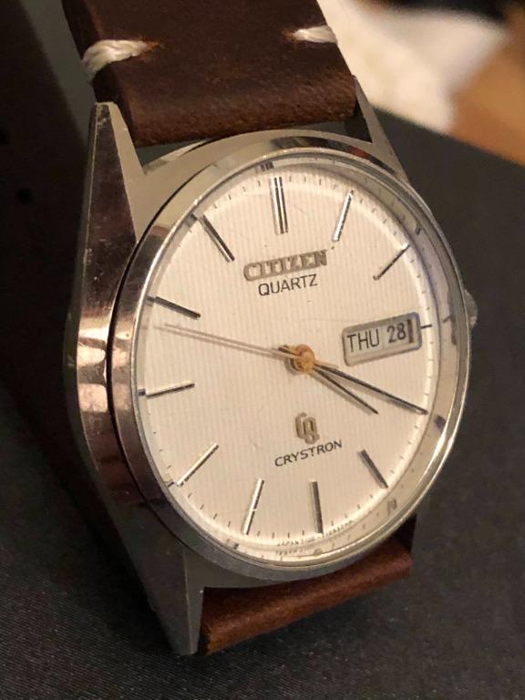 Citizen Crystron Quartz Vintage watch, Antiques, Vintage Watches