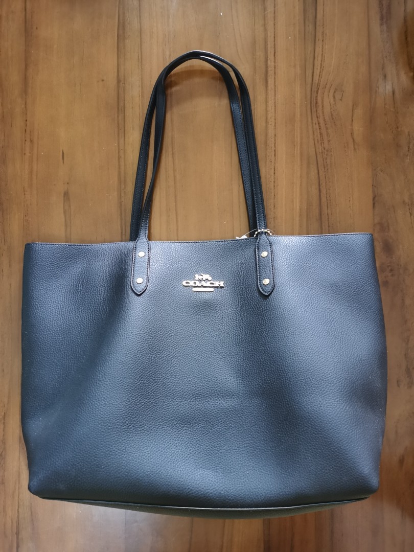 Coach lth sales town tote