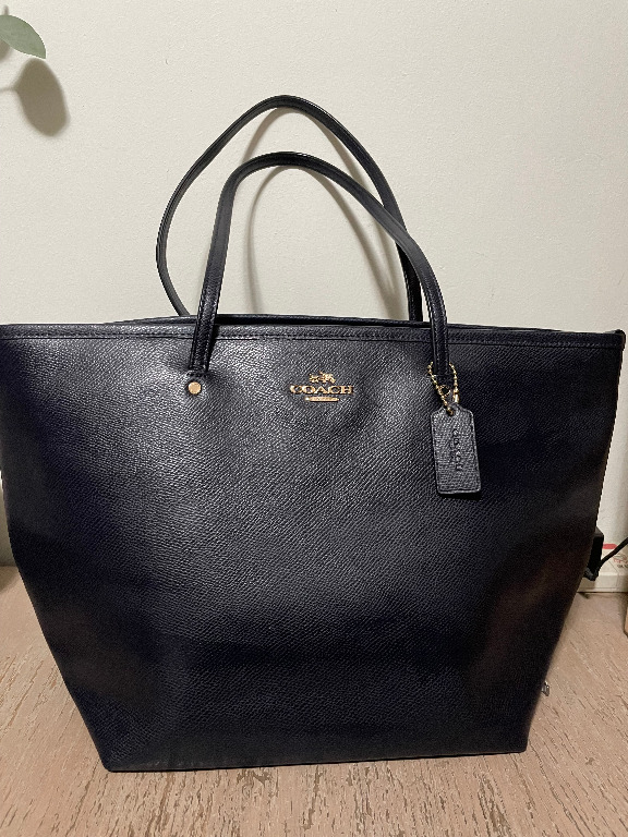 Real leather hotsell coach tote