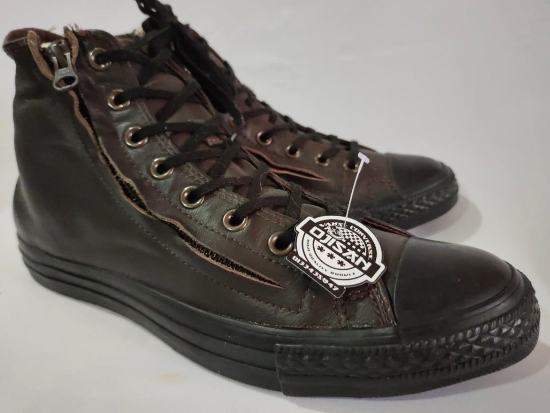 Converse leather zipper online