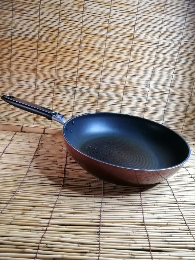 Cooking Pan 12 inches Big Pan with Griddle grooves, Furniture