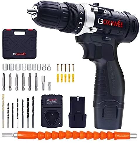 Cordless Drill with 2 Batteries 