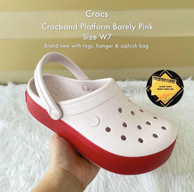 Crocs Crocband Platform Barely Pink W7