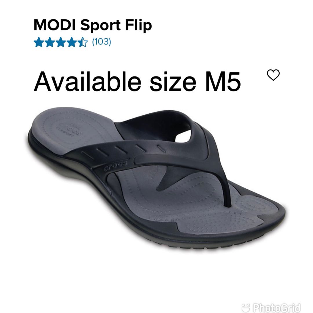 Crocs modi flip size M5, Men's Fashion, Footwear, Slippers & Slides on