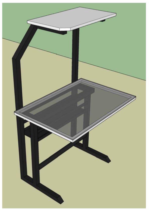 Custom Made Drafting Table (Category: Office Furniture & Fixtures) located in San Pedro. Submitted by draftingtablemaker (Listing ID 1122258589, Image 2). Description: custom made drafting table acrylic top or tempered glass can tilt from zero to 60degrees .