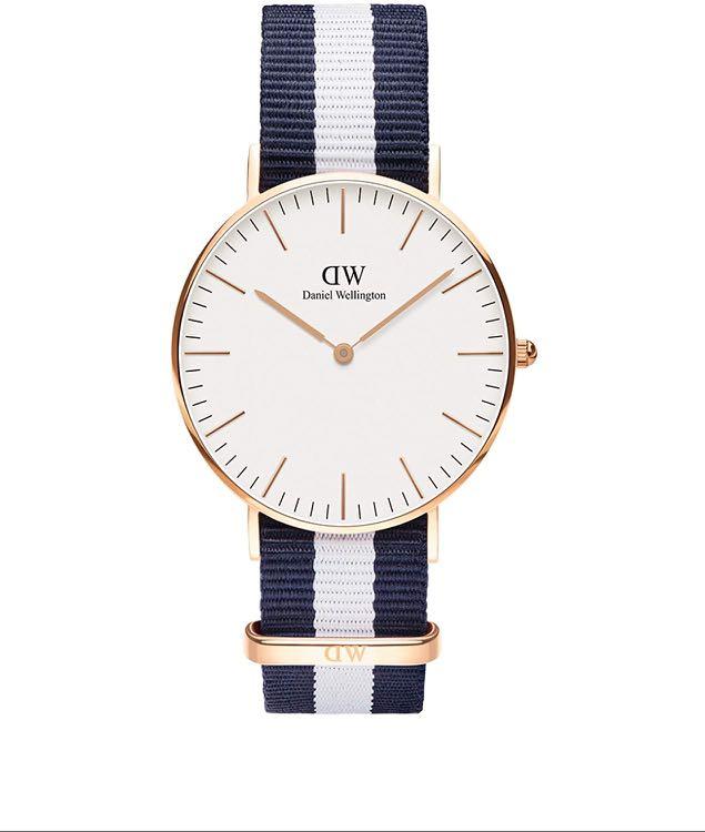 Daniel wellington blue new arrivals and white strap