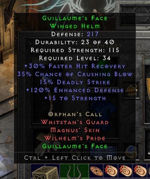 Diablo 2 Guillaume's Face Gface, Video Gaming, Gaming Accessories, In