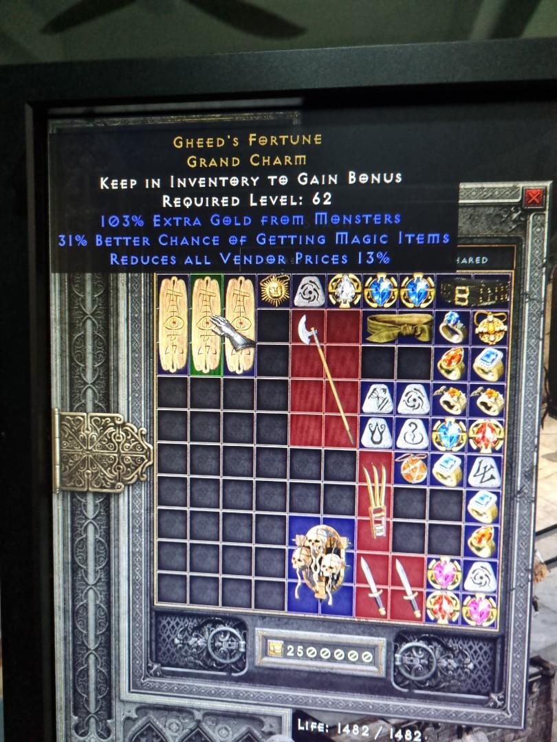 Diablo 2 Resurrected 31 MF Gheed's Fortune, Video Gaming, Gaming