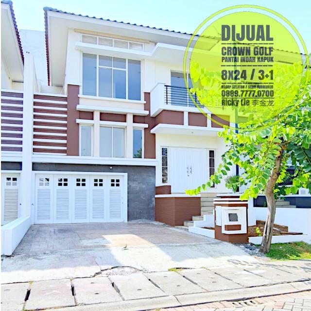 Dijual Rumah Semi Furnished ( 8x24 ) Crown Golf Pantai Indah Kapuk