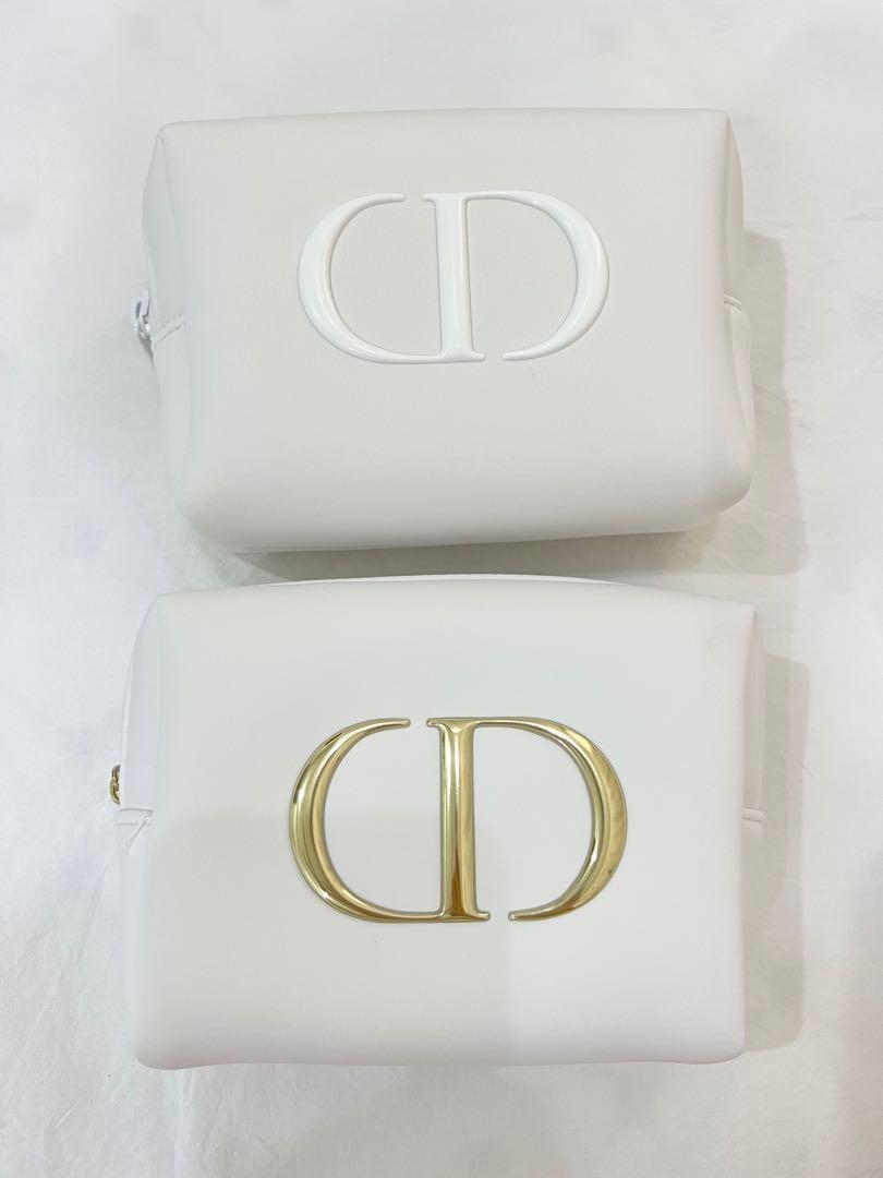 Dior white sales makeup pouch