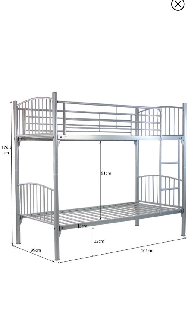Double decker bed/ 2 single beds., Furniture & Home Living, Furniture