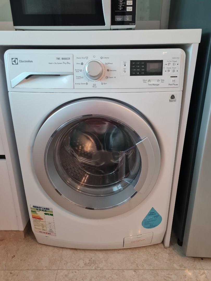 Electrolux Washer & Dryer combo EWW12742, TV & Home Appliances, Washing