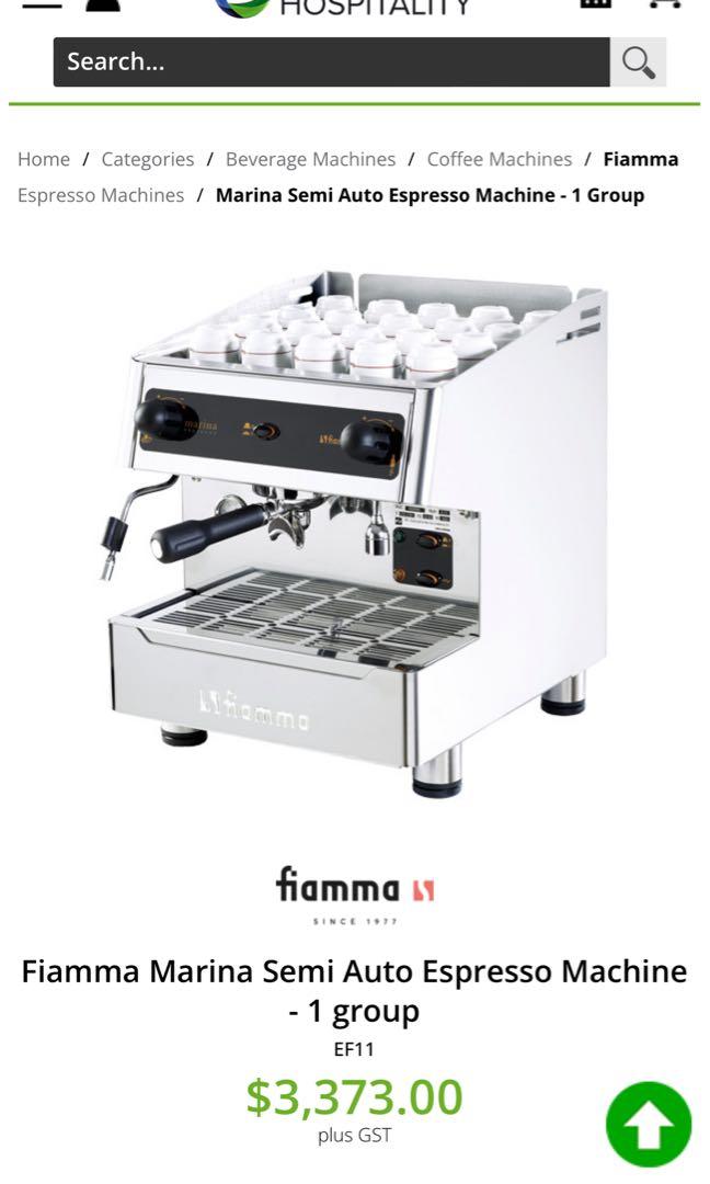 Fiamma espresso machine, TV & Home Appliances, Kitchen Appliances