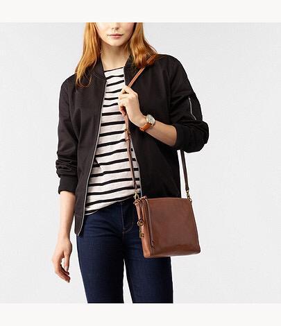 Fossil emma crossbody hot sale black