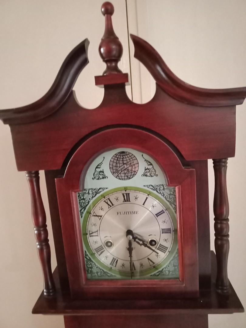 Fuji Time Old Grandfather clock, Furniture & Home Living, Home Decor