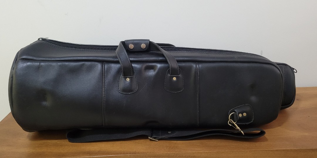 Full leather trombone gig bag, Hobbies & Toys, Music & Media, Musical