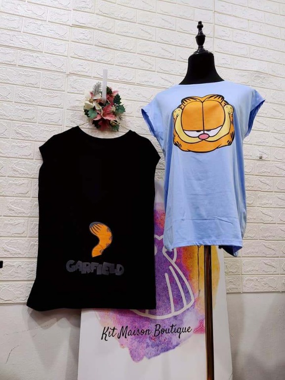 GARFIELD BASIC TOP, Men's Fashion, Tops & Sets, Tshirts & Polo Shirts ...