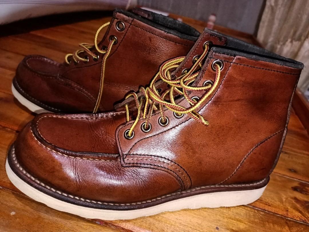 Hawkins Moc Toe Boots Men s Fashion Footwear Boots on Carousell