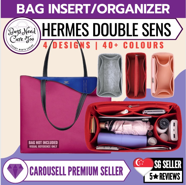 Double Sens 45 Organizer] Felt Purse Insert, Bag in Bag, Customized T