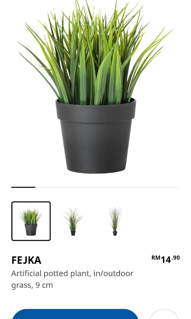 Ikea artificial grass plant, Furniture & Home Living, Home Decor