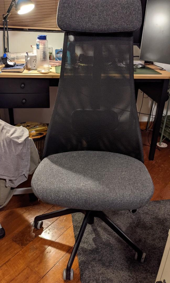 IKEA jarvfjallet chair grey / black, Furniture & Home Living