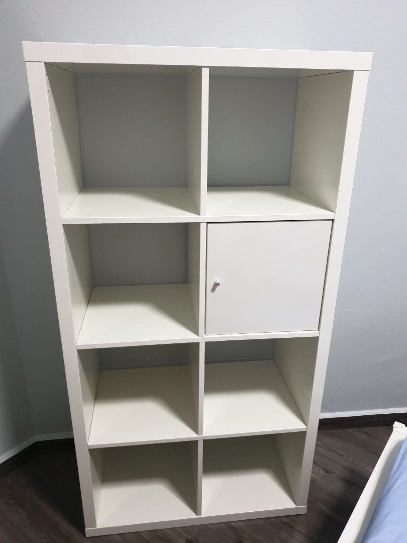 IKEA KALLAX Shelf (High Gloss White), Furniture & Home Living ...
