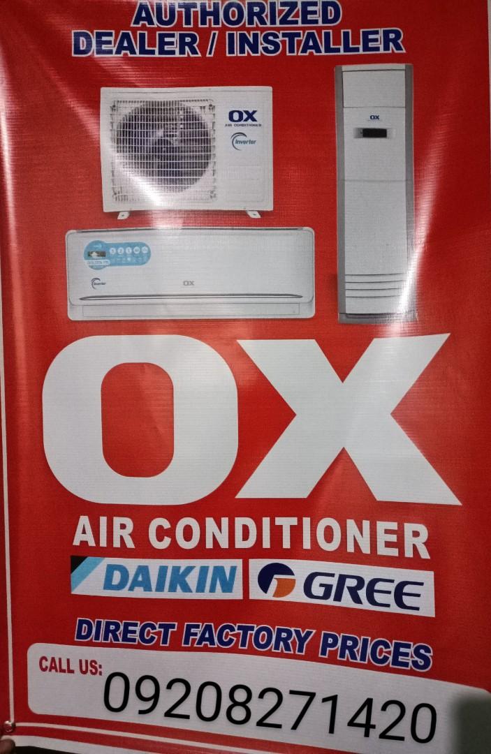 Inverter Aircon Ox, TV & Home Appliances, Air Conditioning and Heating