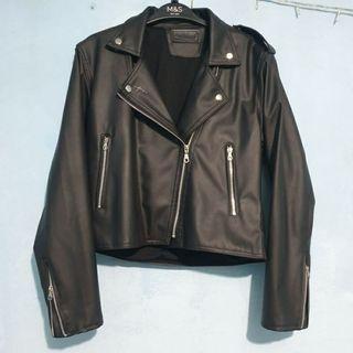 Jacket Leather Fashion Korea Second