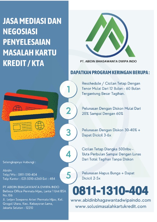 Jasa Penutupan Kartu Kredit / KTA