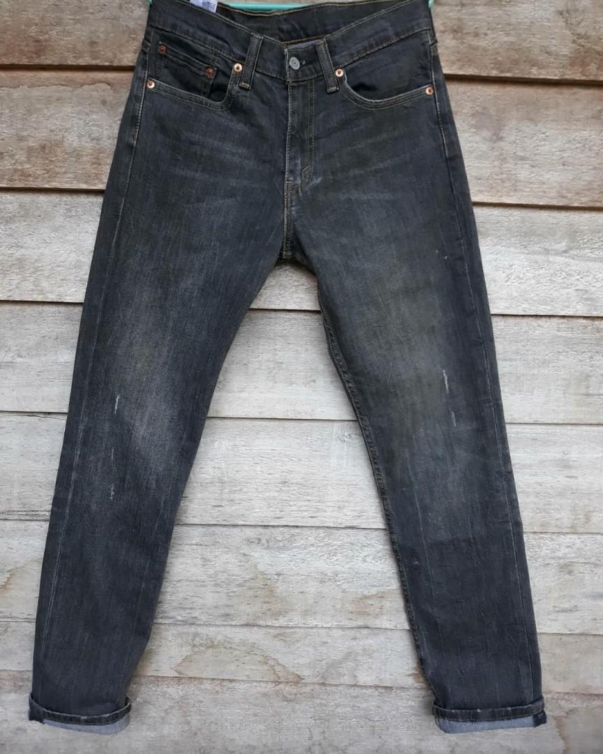JEANS LEVI'S 511 DARK GREY SIZE W31 L32, Fesyen Pria, Pakaian , Bawahan di  Carousell