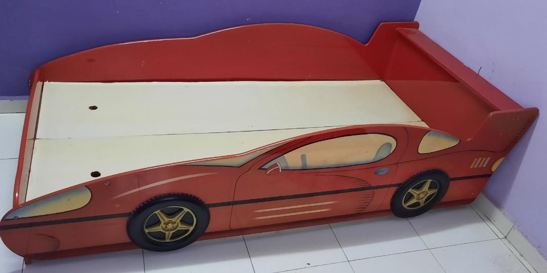Kids Bed Car Design Katil Budak Bentuk Kereta, Furniture & Home