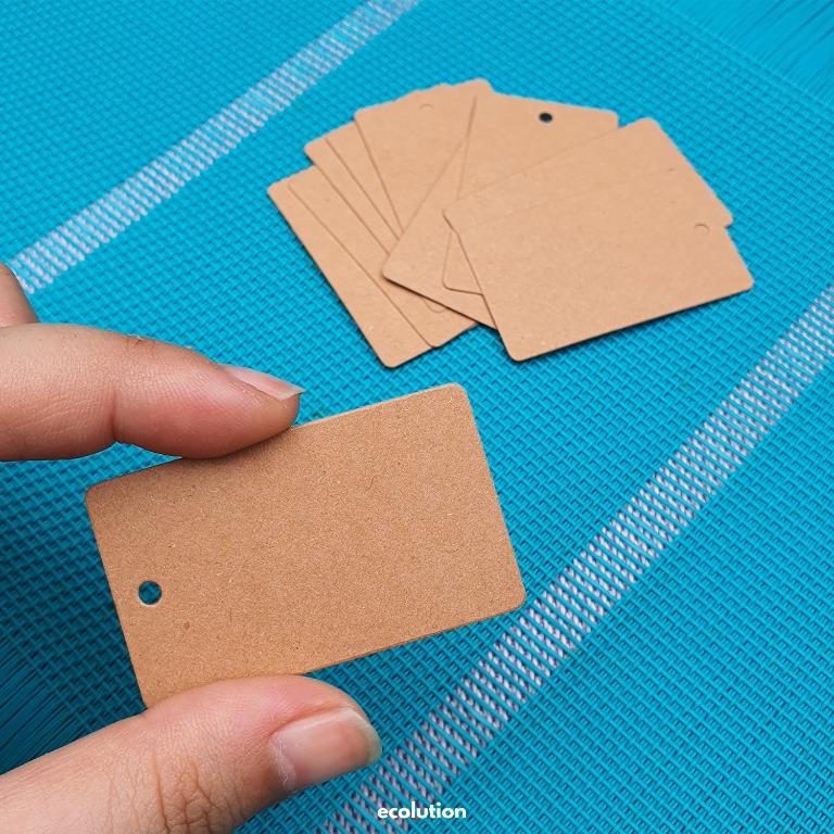 Kraft Rounded Rectangle Label Tag (Category: Craft Supplies & Tools) located in Manila. Submitted by ecolutionph (Listing ID 1122216951, Image 2). Description: - Plain kraft paper - Writable, printable & stamp-able - Not waterproof - Size: 3cm x 5cm - Pre-cut sticker - Shape: rounded rectangle - Sold by 10pcs.