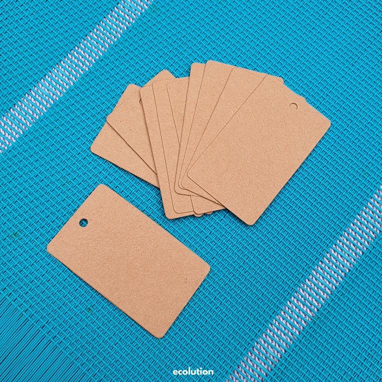 Kraft Rounded Rectangle Label Tag (Category: Craft Supplies & Tools) located in Manila. Submitted by ecolutionph (Listing ID 1122216951, Image 1). Description: - Plain kraft paper - Writable, printable & stamp-able - Not waterproof - Size: 3cm x 5cm - Pre-cut sticker - Shape: rounded rectangle - Sold by 10pcs.