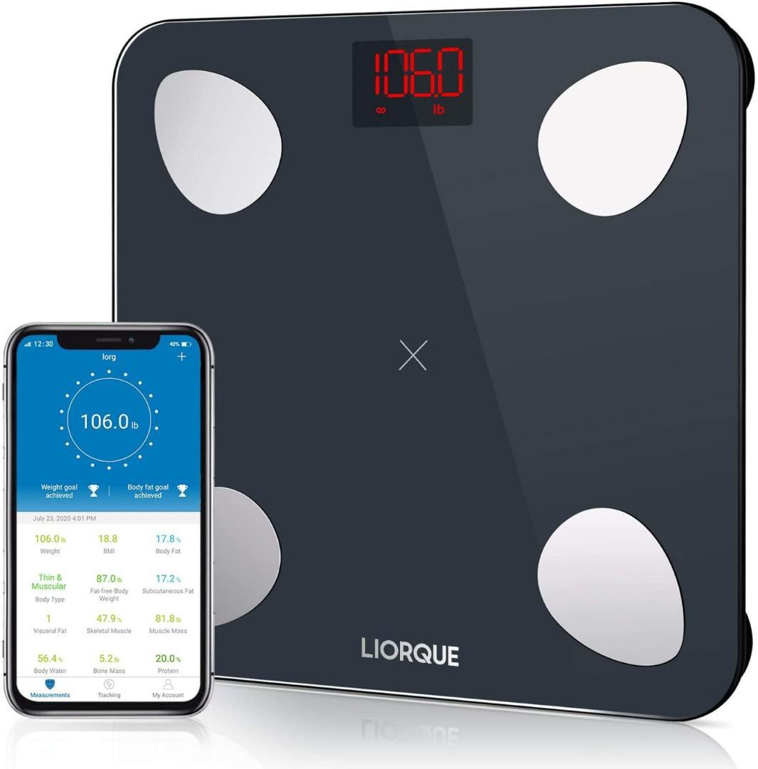 LIORQUE Smart Scale Digital Weight Scale with Body Fat sync with