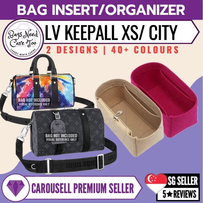 LV Keepall XS/ City Bag Organiser Inner Bag Insert Organizer, Women's  Fashion, Bags & Wallets, Cross-body Bags on Carousell