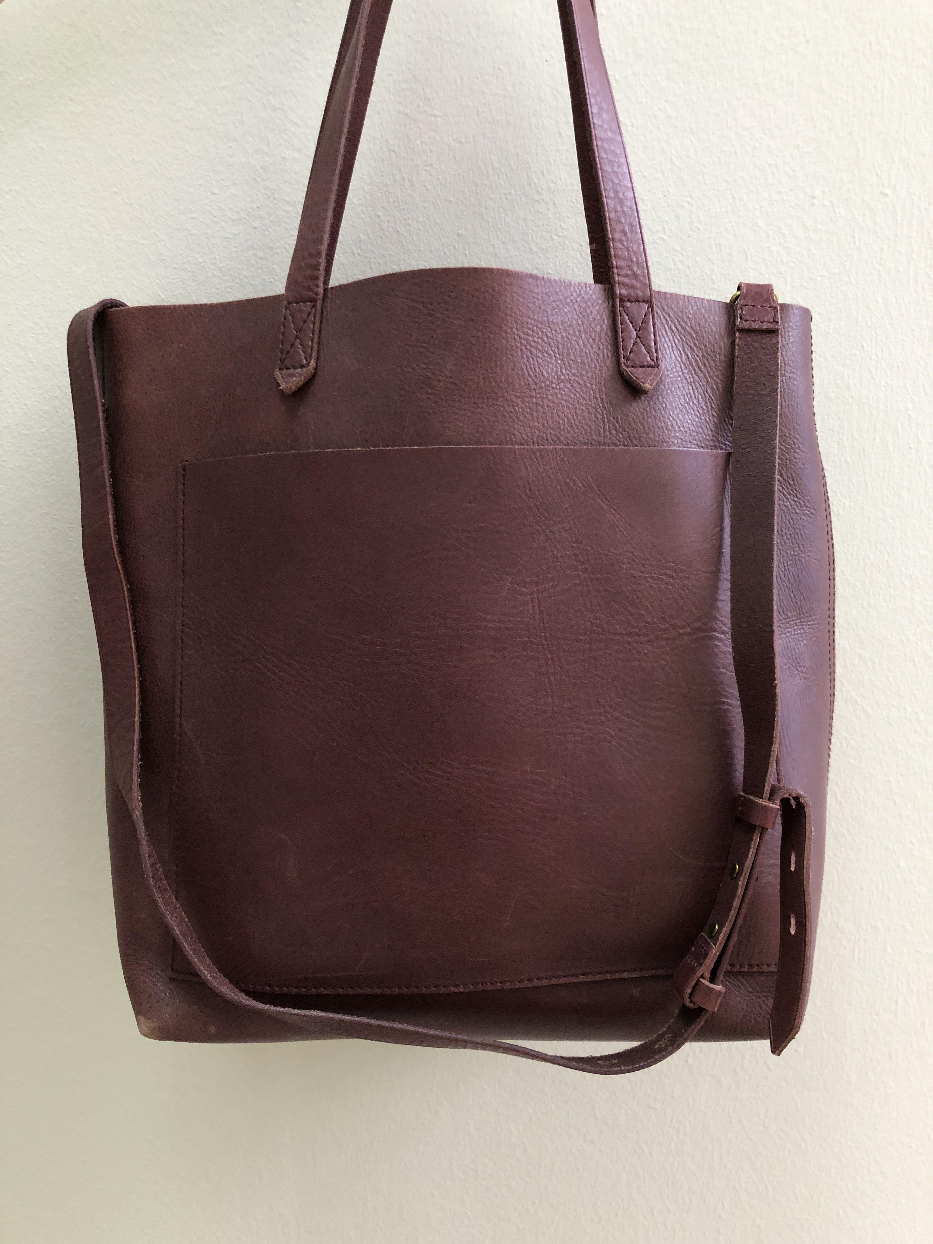 Madewell Transport Tote in Dark Cabernet