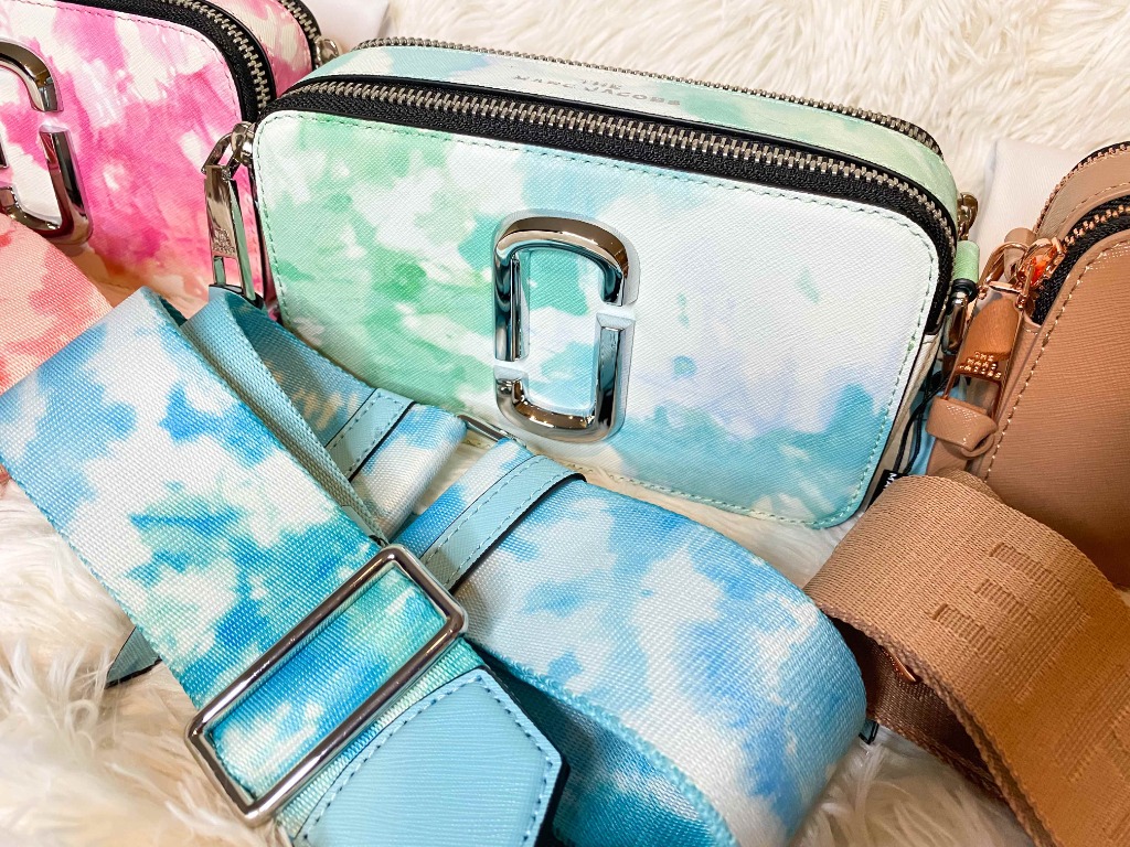 The Tie Dye Snapshot Marc Jacobs bag in saffiano leather