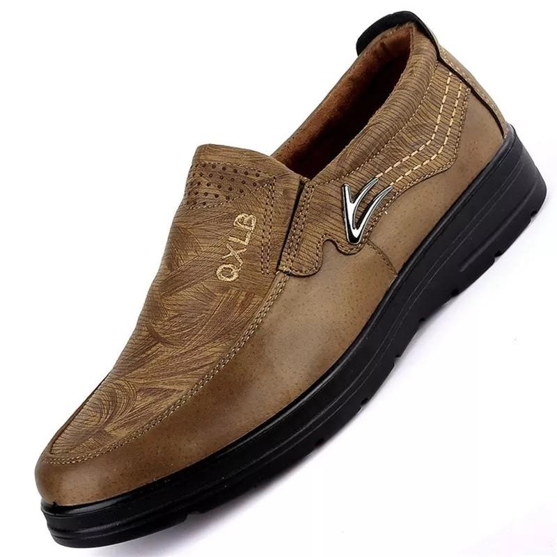 Men Casual Shoes Upscale Men Casual Loafers PU Leather Shoes for