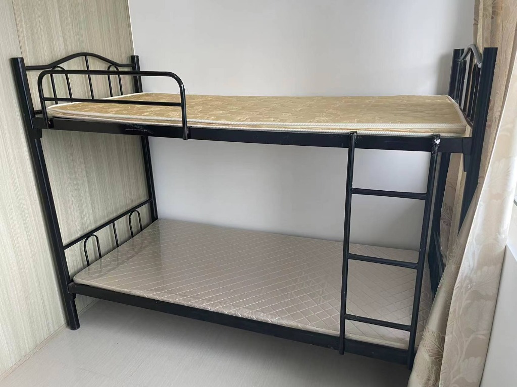 Metal Bunk Bed With Mattress Single, Metal Bunk Beds With Mattresses