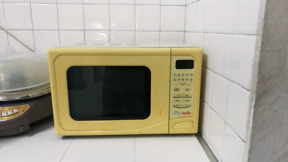 Yellow microwave shop oven for sale
