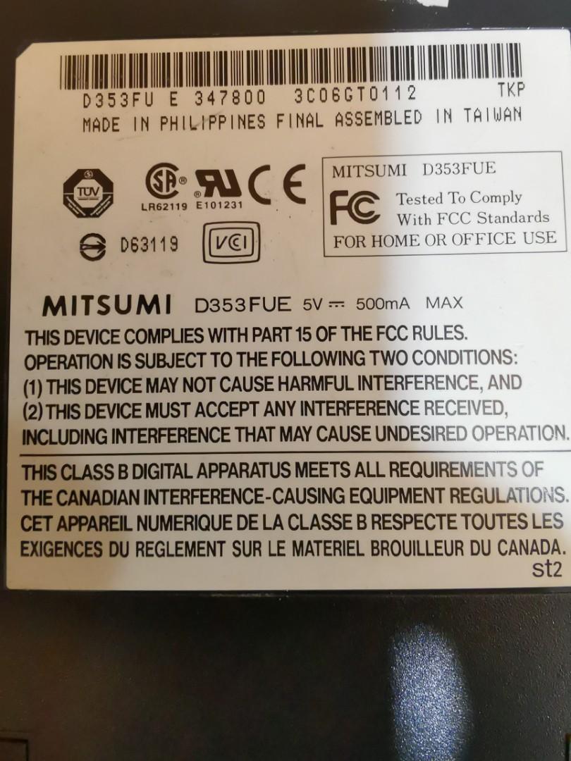 Mitsumi USB Floppy Drive, Computers & Tech, Parts & Accessories, Hard