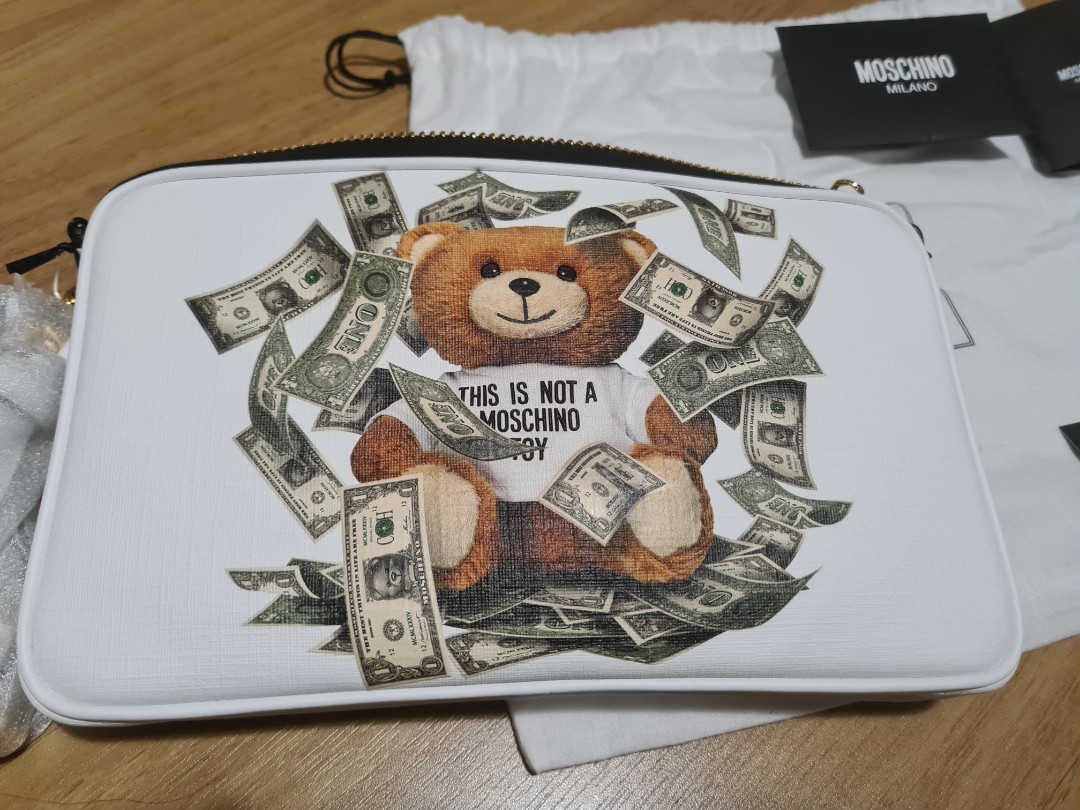 moschino money bear bag
