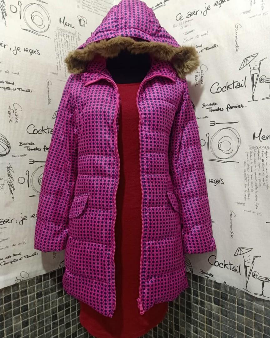 hot pink long jacket