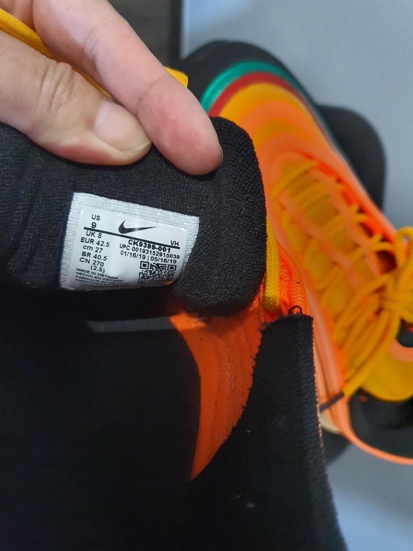 Nike air max 27 neon orange hot sale