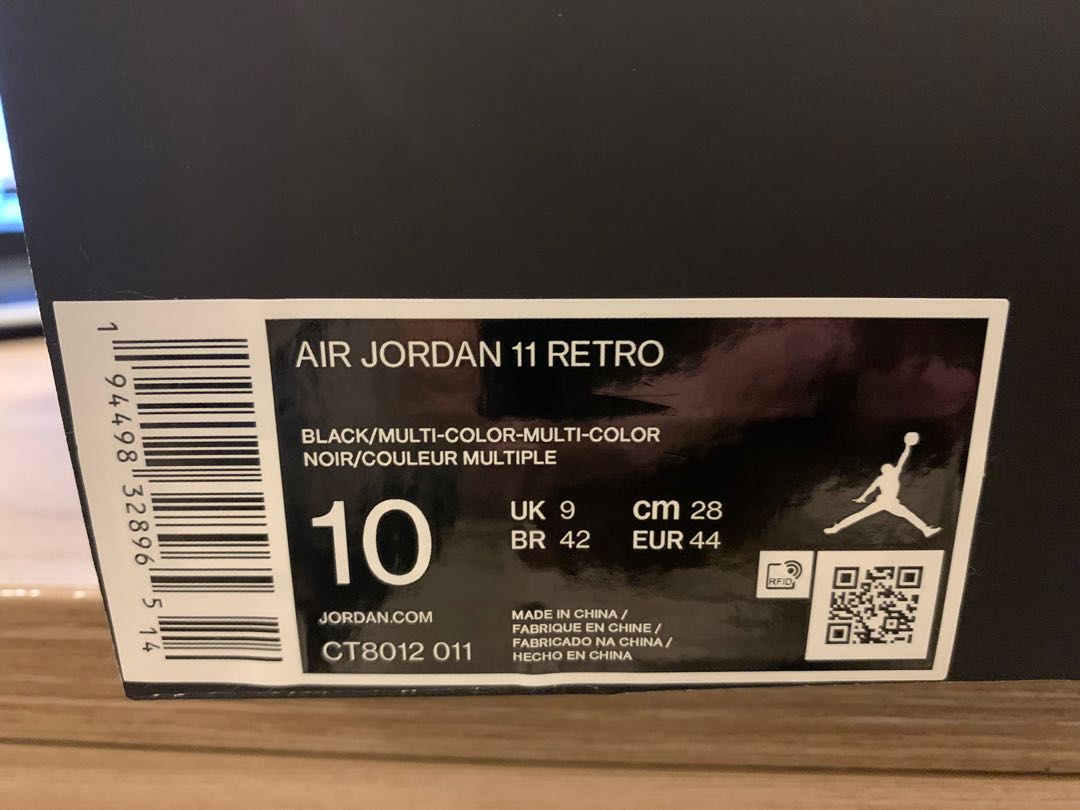 jordan 11 black multi