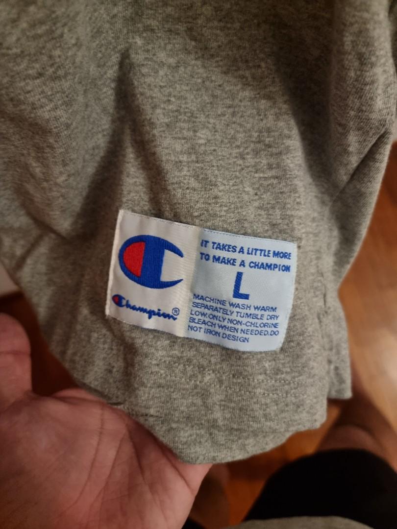 Fake champion hoodie vs real discount