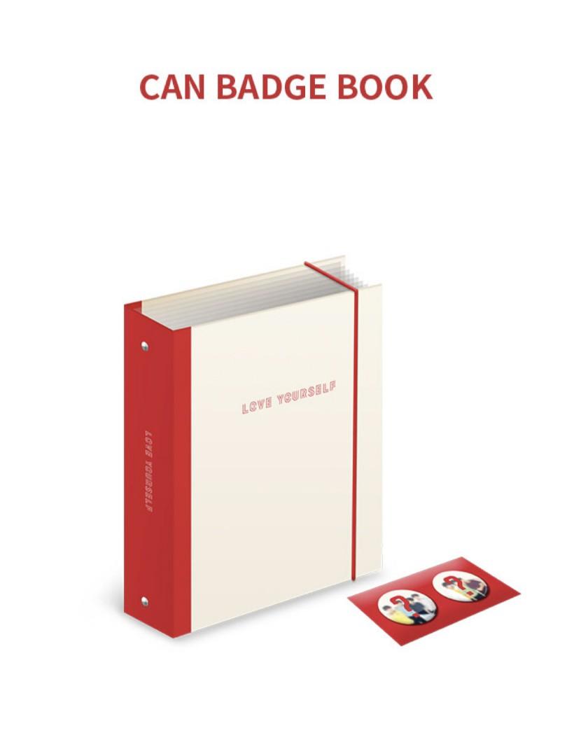 Official BTS LOVE YOURSELF Can Badge Book, Hobbies & Toys