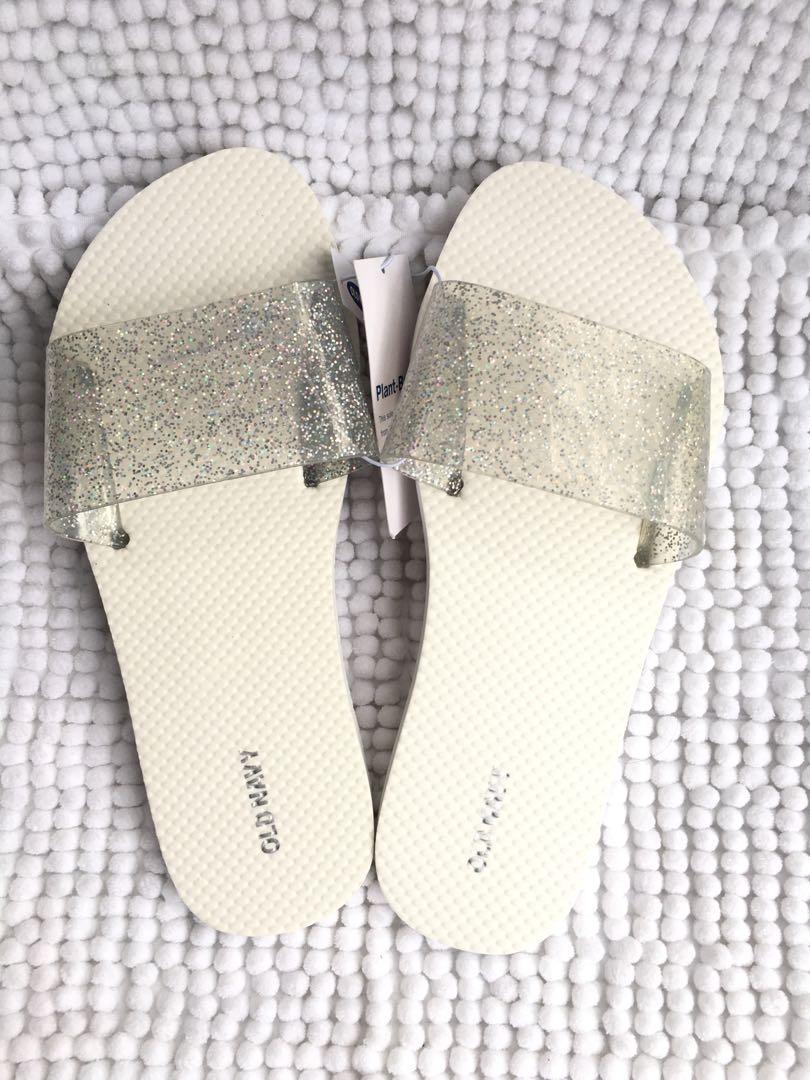 Old navy glitter slippers on sale