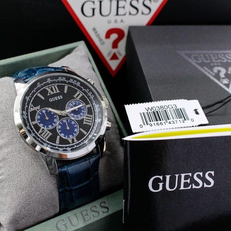 Original 100 Guess Watch Men Black W0380G3 Fesyen Pria Jam Tangan di Carousell